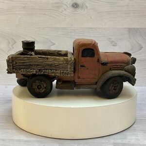 S.S. Sarna Vintage‎ 1998 Red Dodge Pickup Truck Figurine Distressed Rustic 98-33